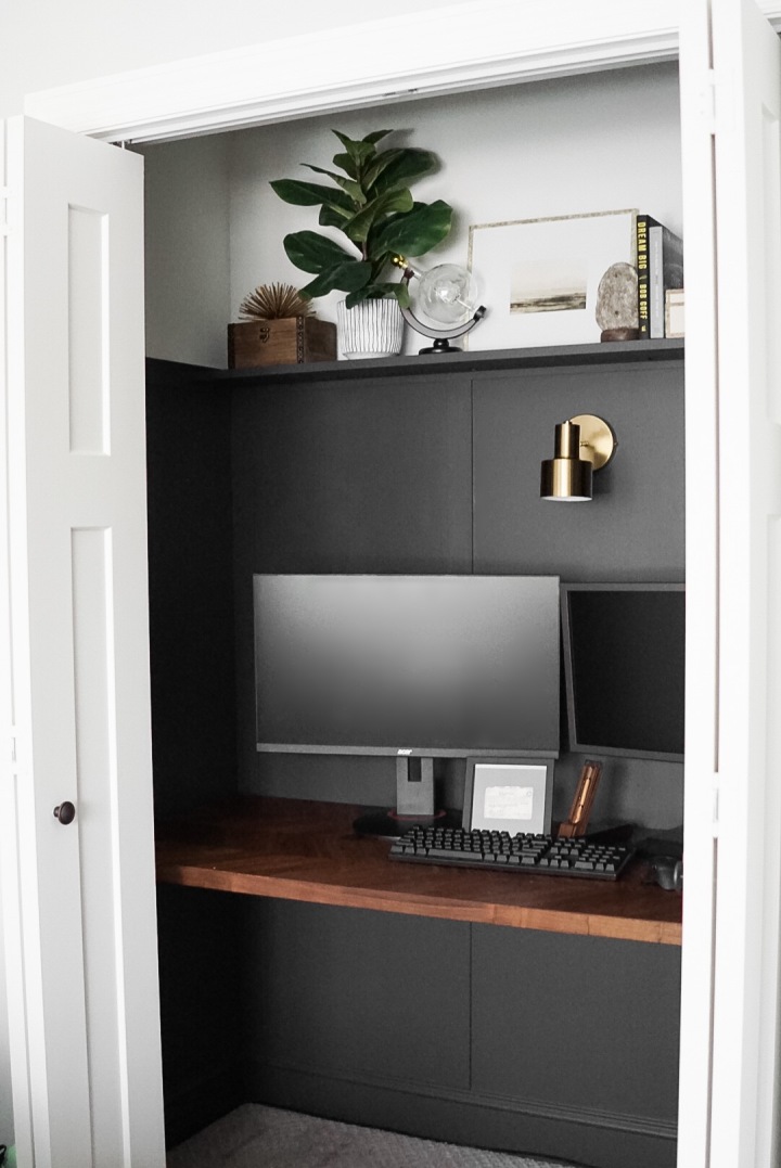 How to Build a Desk in a Closet