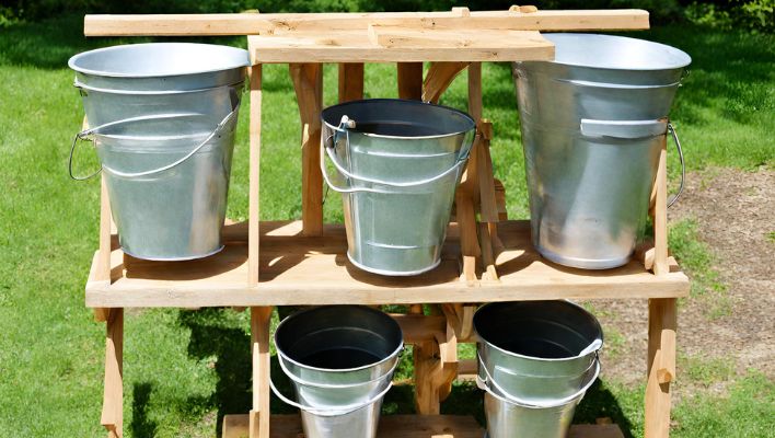 How to Build a Bucket Garden Stand