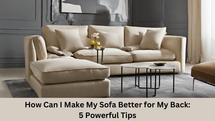 How Can I Make My Sofa Better for My Back