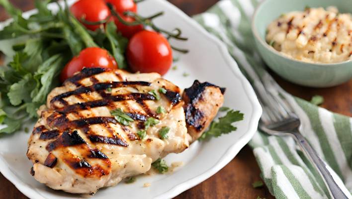 Grilled Greek Yogurt-Marinated Chicken Recipe