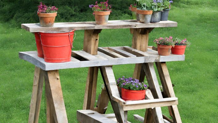 How to Build a Bucket Garden Stand